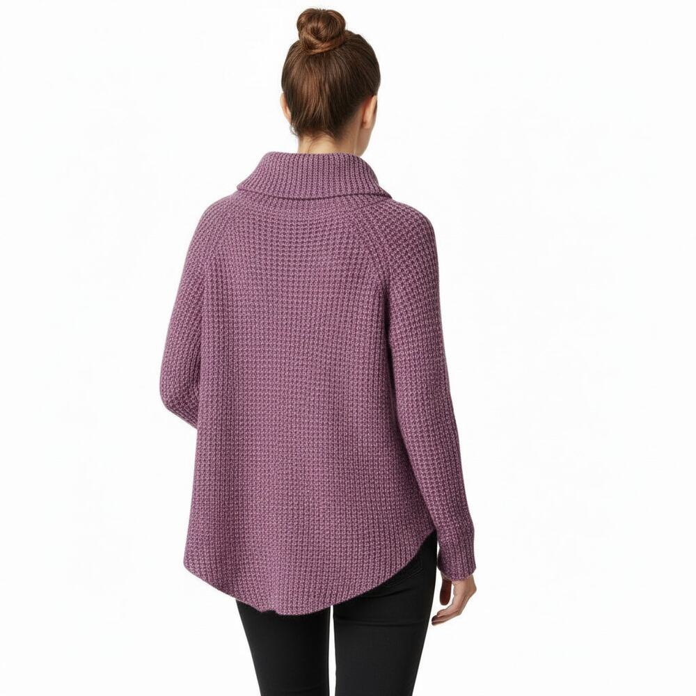 Free People Purple Soft Knit Oversized Pullover Sweater, S - Picture 5 of 11